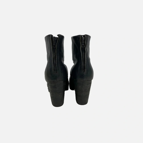 Rag & Bone Classic Newbury Women’s Black Leather Ankle Boots Size 10 Block Heel - Picture 4 of 11